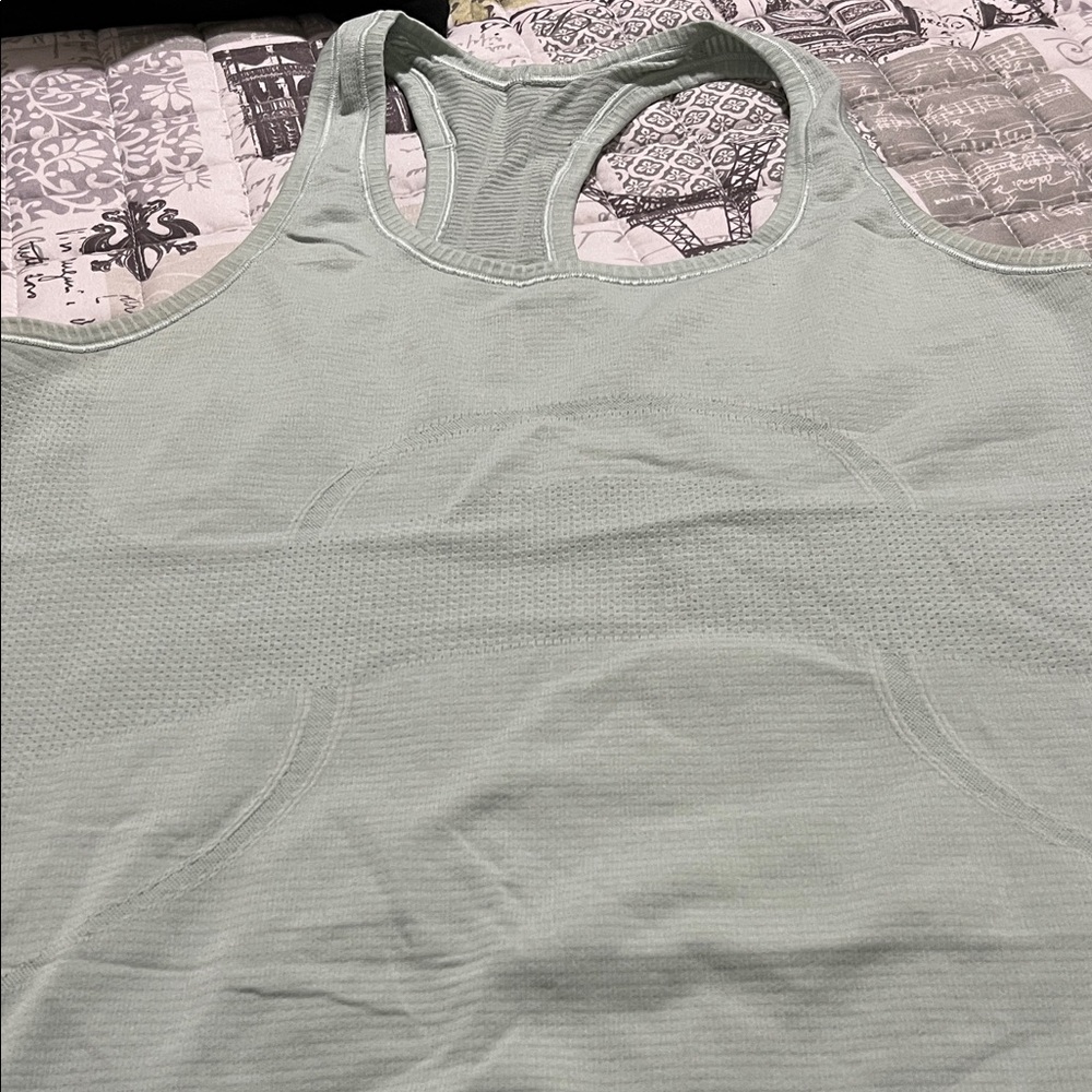 Lululemon Athletica Light Green Tank Top